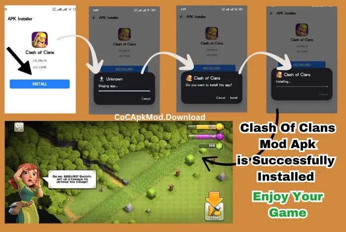 Installing Clash Of Clans Mod Apk On Your Phone